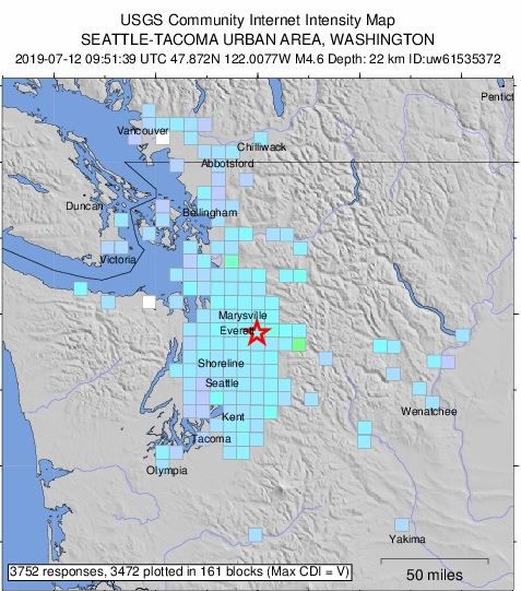 Earthquake on the west side